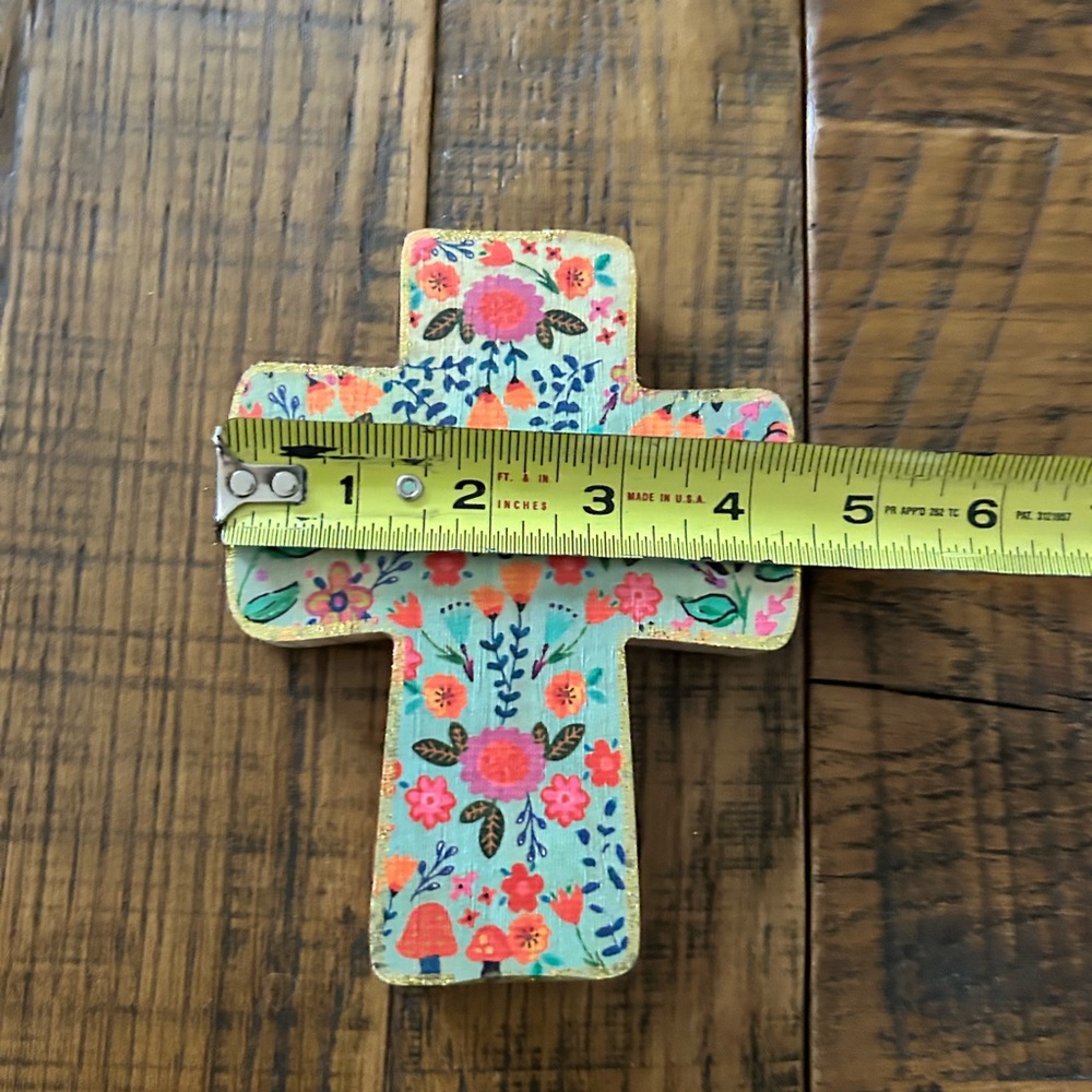 NATURAL LIFE Floral Cross Wall Decor - Multicolor - Picture 4 of 4